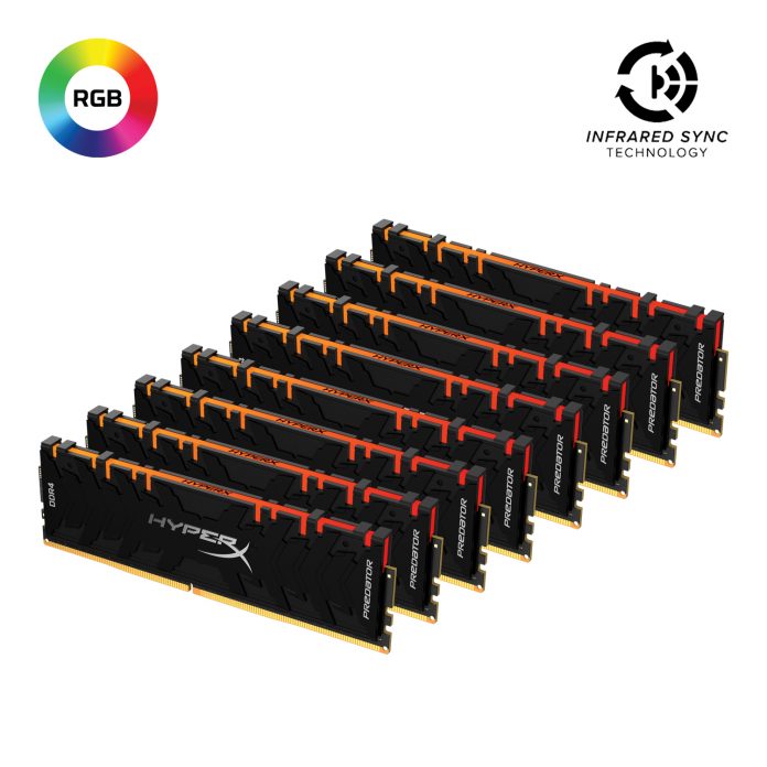 HyperX Predator DDR4 RGB - Kit of 8 - 1 - Angled Hero_HyperX_Predator_DDR4_RGB_1_angled_hero_kit_of_8_23_06_2020 18_11