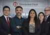 Wilson Sigcha, Hernán Mella, Jannet Taboada, Diana Palomino y Jesús Ugalde equipo regional Licencias OnLine de F5.