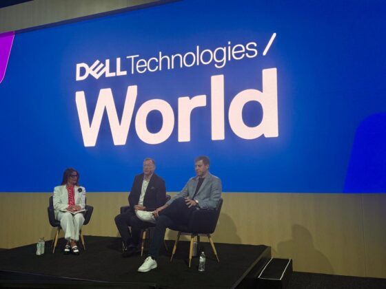 John Roese, Global Chief Technology Officer & Chief AI Officer, y John Scimone, John Scimone, Presidente, Chief Security Officer, en Dell Technologies.