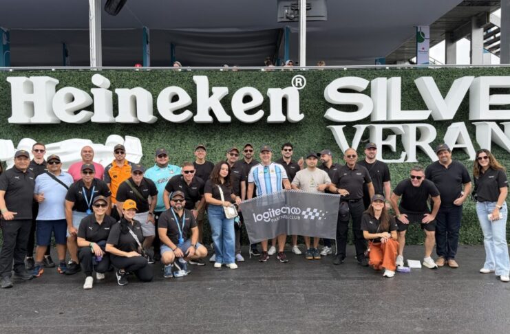 Ejecutivos de Logitech y los canales ganadores de Logitech Partners Club en Miami.