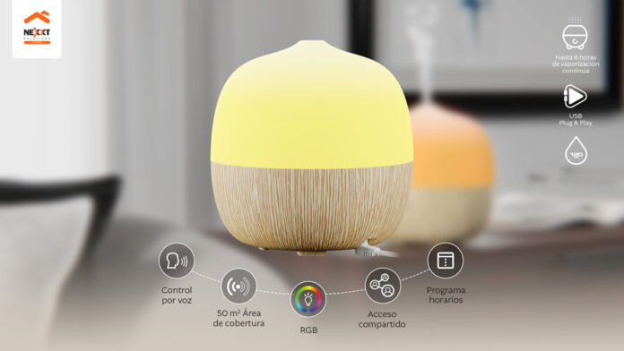 Nexxt Home lanza en Ecuador su Difusor de Aroma Inteligente con Wi-Fi
