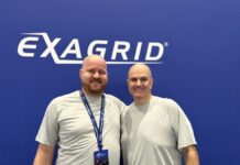 Alejandro Wasserlauf, Territory Sales Manager para el Cono Sur; y Paulo Vendramini, Area Vice President Sales for Latin America, en ExaGrid.