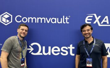 Eduardo Balam, Gerente General para Latinoamérica, y Thiago Lopes, Director de Canales y Distribución para la región, en Quest,