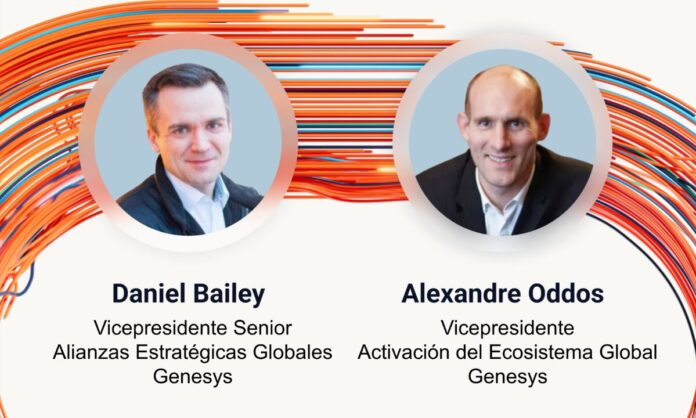Daniel Bailey y Alexandre Oddos, de Genesys. Daniel Bailey y Alexandre Oddos, de Genesys.
