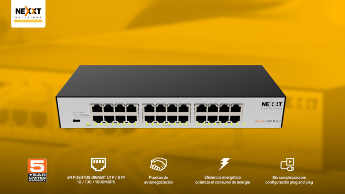 Nexxt Solutions, División Infraestructura, anunció la disponibilidad de su línea completa de switches,